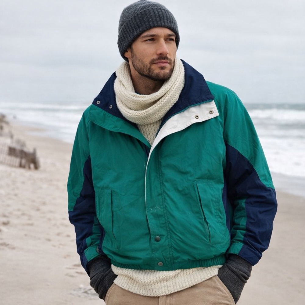 CHRISTIAN DIOR MONSIEUR VINTAGE NAUTICAL GREEN JACKET EUC SZ L